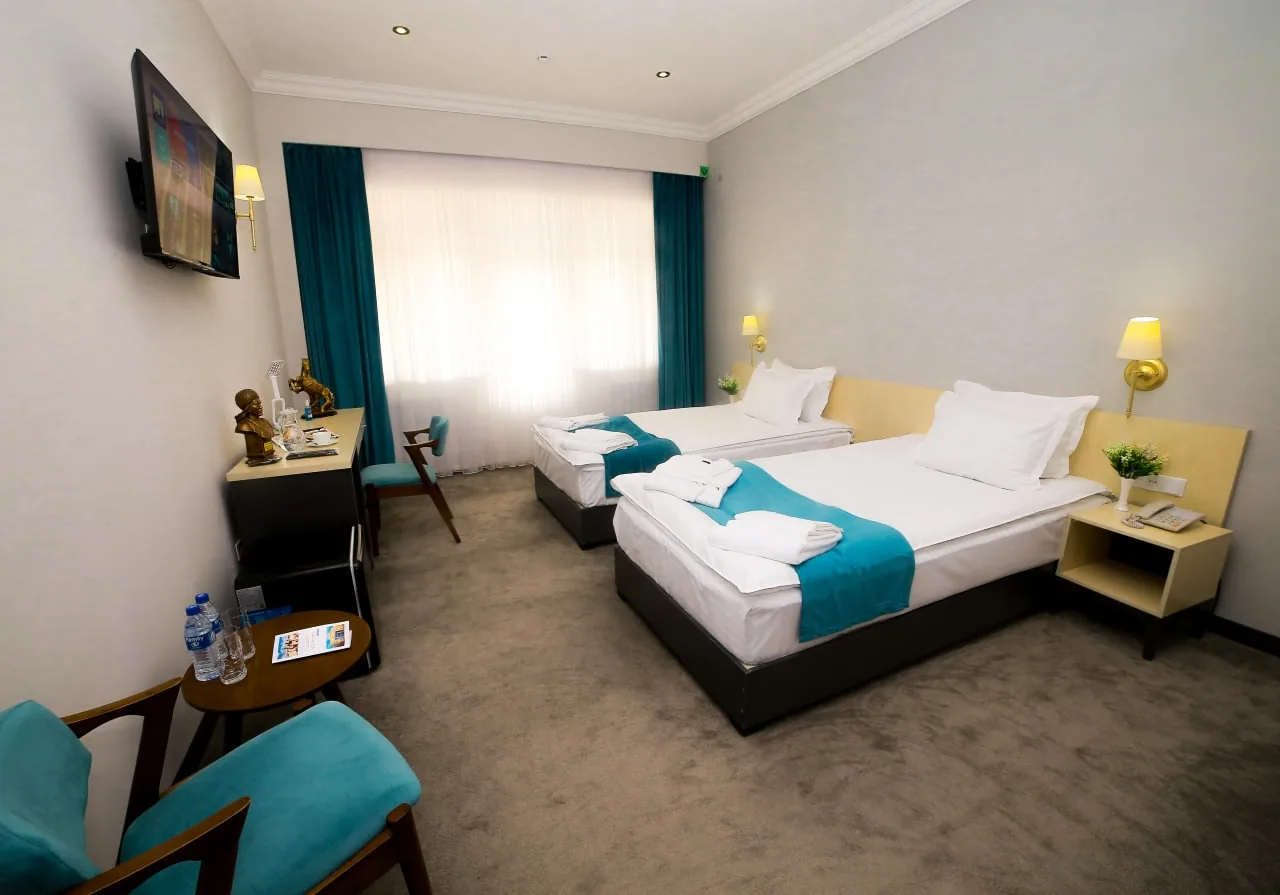 Double/Twin room with a King-size bed at Khiva Residence Hotel, Khiva